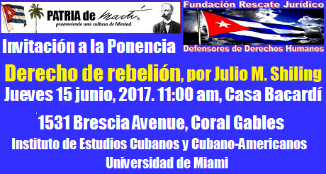 Invitación a la Ponencia Derecho de rebelión
