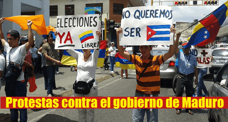Ptotestas contra Maduro