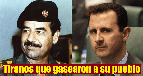 Saddam Hussein y Bashar Al Assad