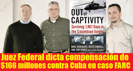 compensacion 166 millones contra Cuba caso FARC