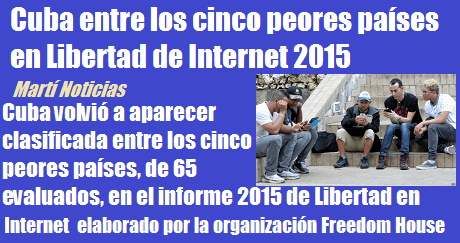 cuba 5 pais peor libertad internet