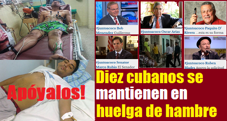 cubanos en huelga de hambre