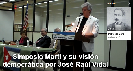 simposio Marti vision democratica Jose R Vidal