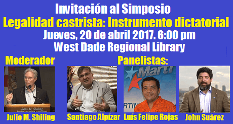 invitacion Simposio Legalidad Castrista Instrumento Dictatorial
