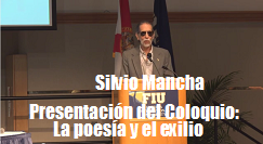 Silvio Mancha presenta coloquio poesia exilio