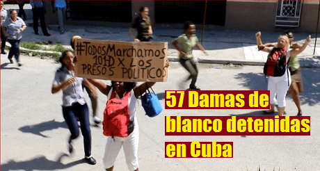 Opositoras detenidas en Cuba