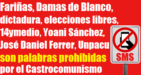 palabras prohibidas por el Castrocomunismo