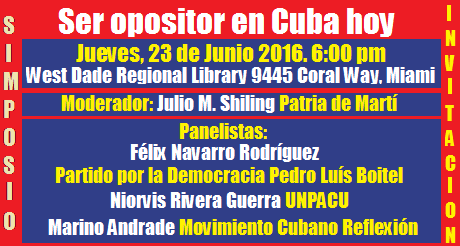 simposio ser opositor en Cuba hoy