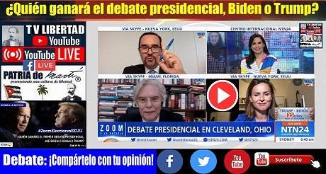 ¿Quién ganará el primer debate presidencial, Biden o Trump?