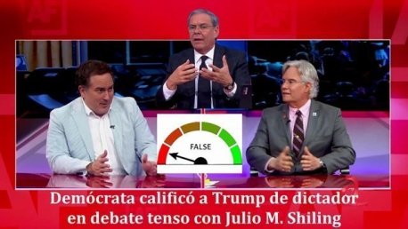 Demócrata calificó a Trump de dictador en debate tenso con Julio M. Shiling