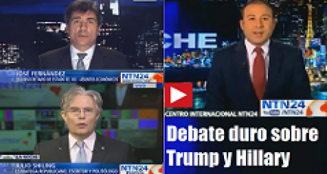 Debate duro sobre Trump y Hillary