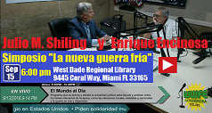 Julio en El mundo al dia Simposio La nueva guerra fria 238x127