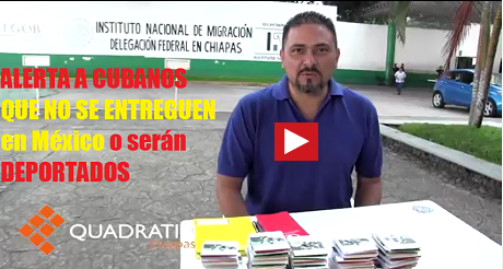 cubanos son deportados desde Mexico FB