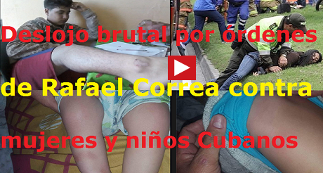 desalojo brutal contra mujeres ninos Rafael Correa FB